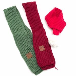 Bundle of Dog Scarves Christmas Dog Scarf Santa Scarf